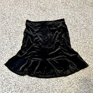 Velvet Mini Skirt